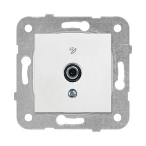 Viko Meridian/ Karre Beyaz Uydu Prizi F Konnektörlü Sonlu (Mek+Düğ/Kap.) Çerçeve Hariç 90967009