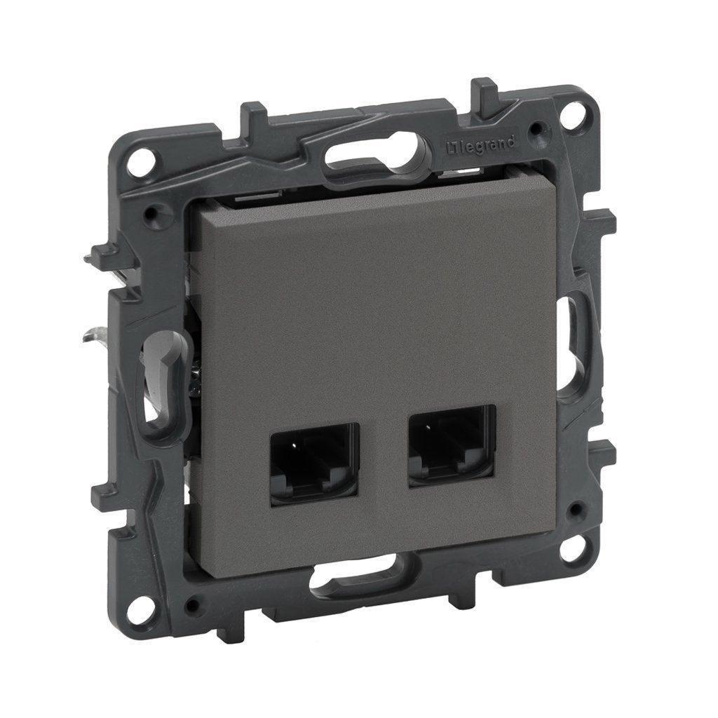 Legrand Raventi Selectıon Titanyum Data Prizi 2Xrj45 Cat 6 Utp 768840