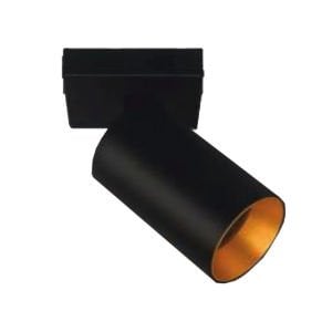 Cata Urartu Sıva Üstü Led Armatür Siyah-Gold Gu10 Duy Boş Kasa CT-5428SG