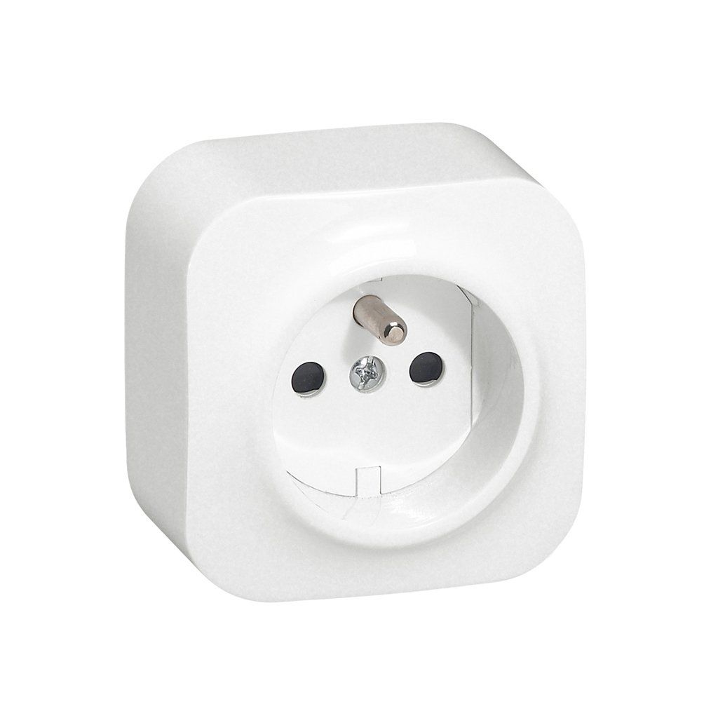 Legrand Forix Ip21 Sıva Üstü Mekanizma Beyaz Fransız Standartı Çocuk Korumalı Topraklı Priz (Ups) 782417