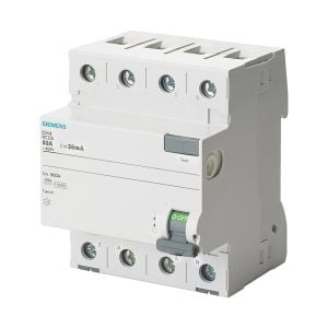 Siemens 5SV5346-6 Trifaze 3 Faz+Nötr 63A/30Ma Kaçak Akım Koruma Rölesi