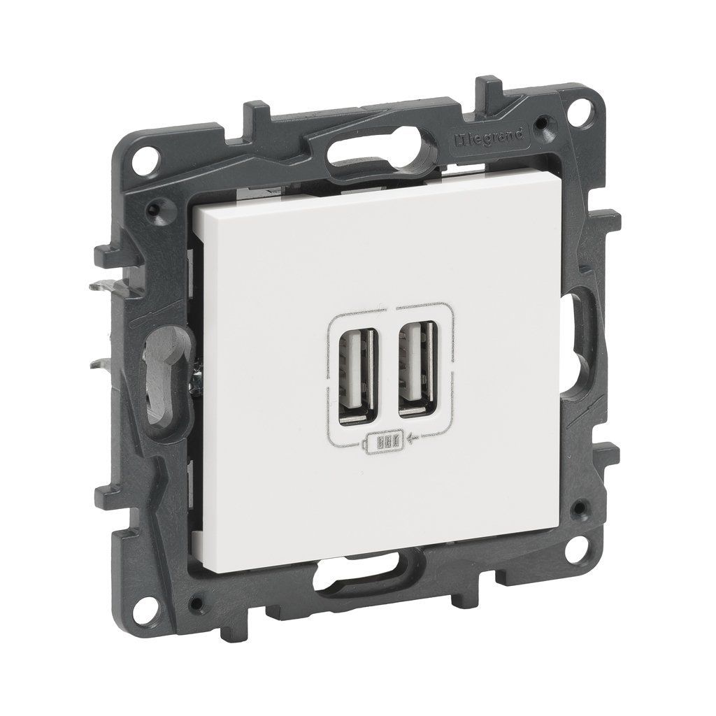 Legrand Raventi Beyaz İkili Usb Şarj Prizi 2400 Ma 768194