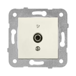 Viko Meridian/ Karre Krem Uydu Prizi F Konnektörlü Geçişli 10Db (Mek+Düğ/Kap.) Çerçeve Hariç 90967238