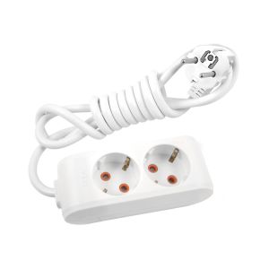 Viko Multi-Let Beyaz İkili Grup Priz Topraklı kablolu Çocuk Korumalı 2 Mt 90113202