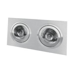 Aklight Elegant Kare 2Li Spot Armatür Kasası AKL-E3012G