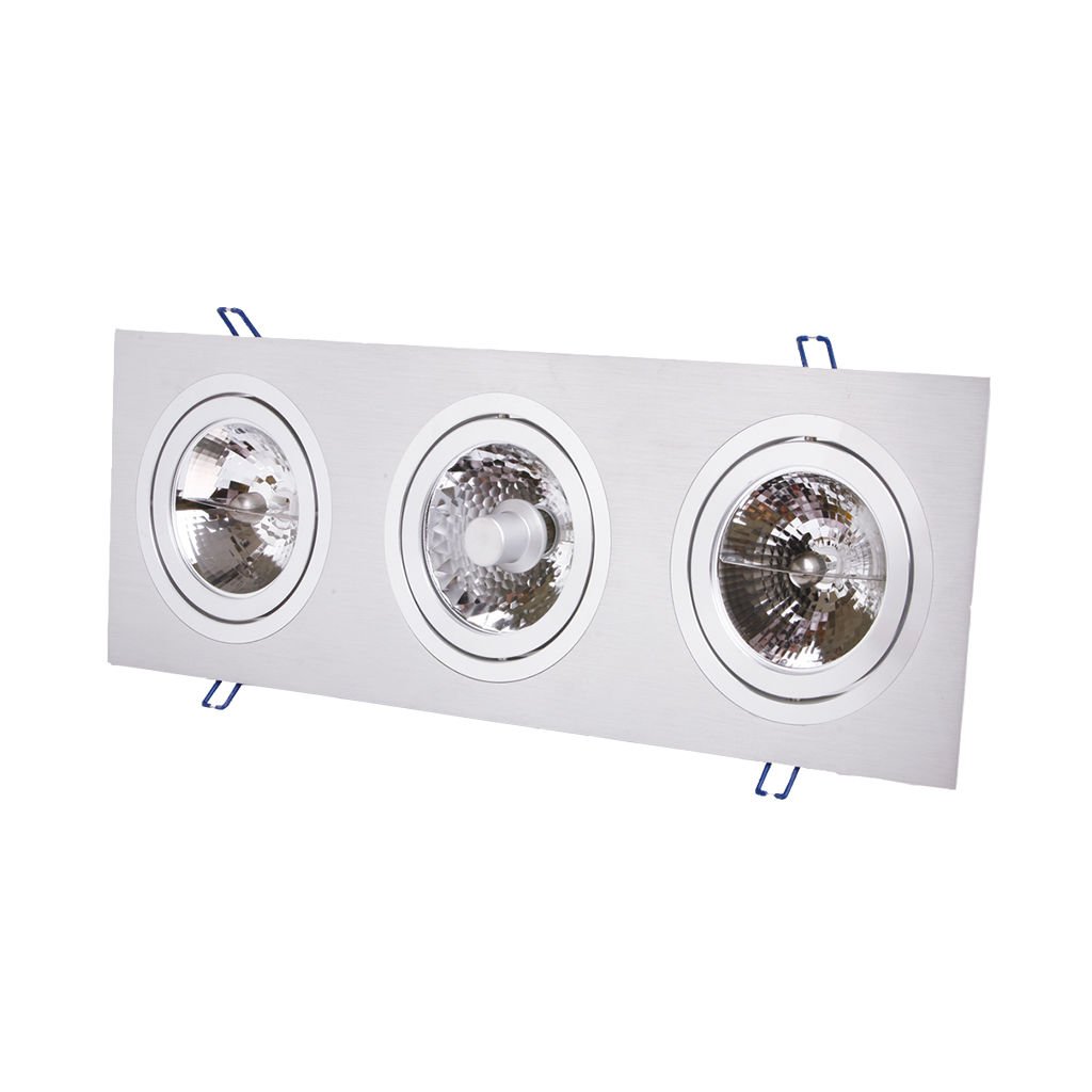Aklight Elegant Kare 3Lü Spot Armatür Kasası AKL-E3013G