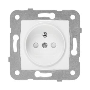 Viko Meridian/ Karre Beyaz Çocuk Korumalı Ups Topraklı Priz (Mek+Düğ/Kap.) Çerçeve Hariç 90967045