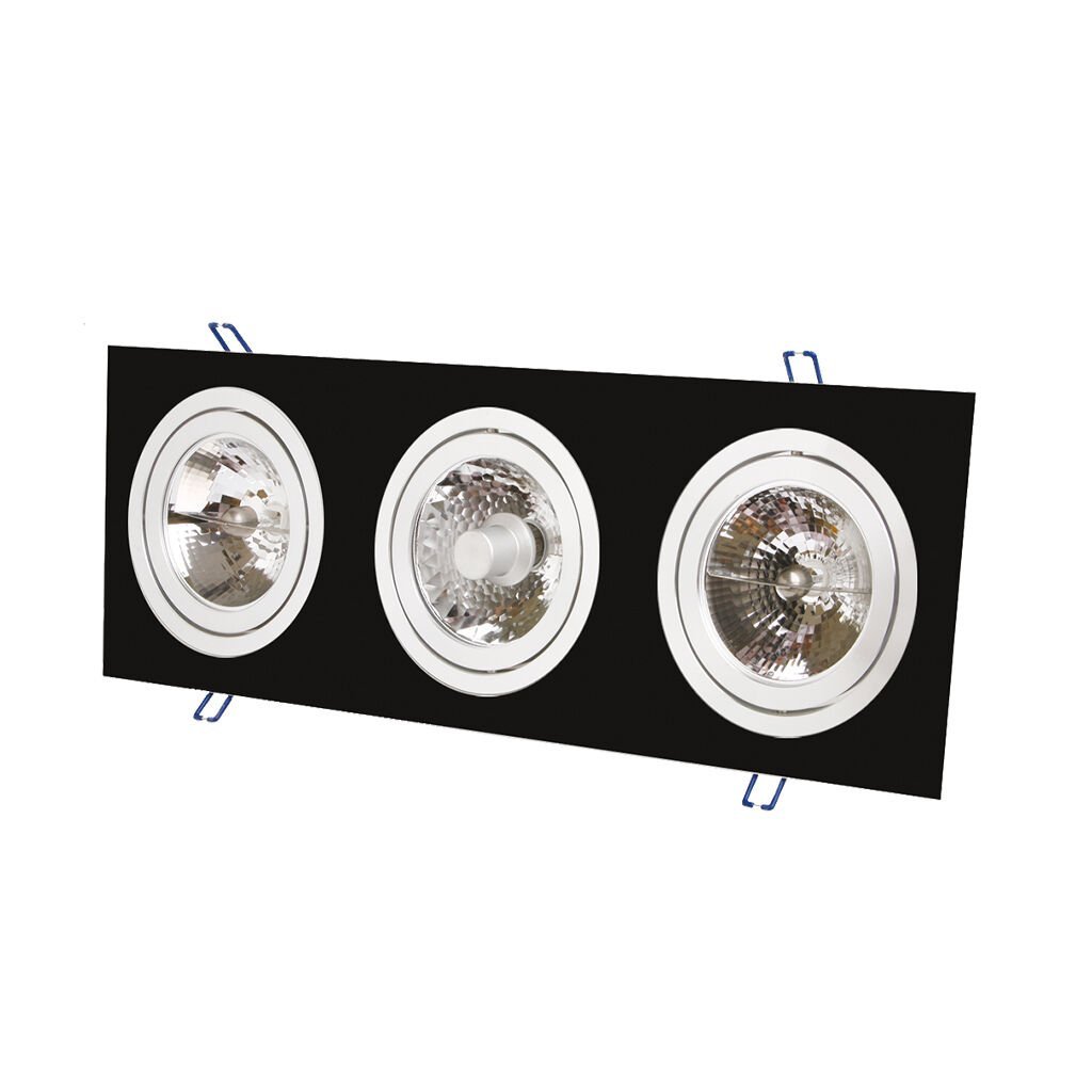 Aklight Elegant Kare 3Lü Spot Armatür Kasası AKL-E3013S