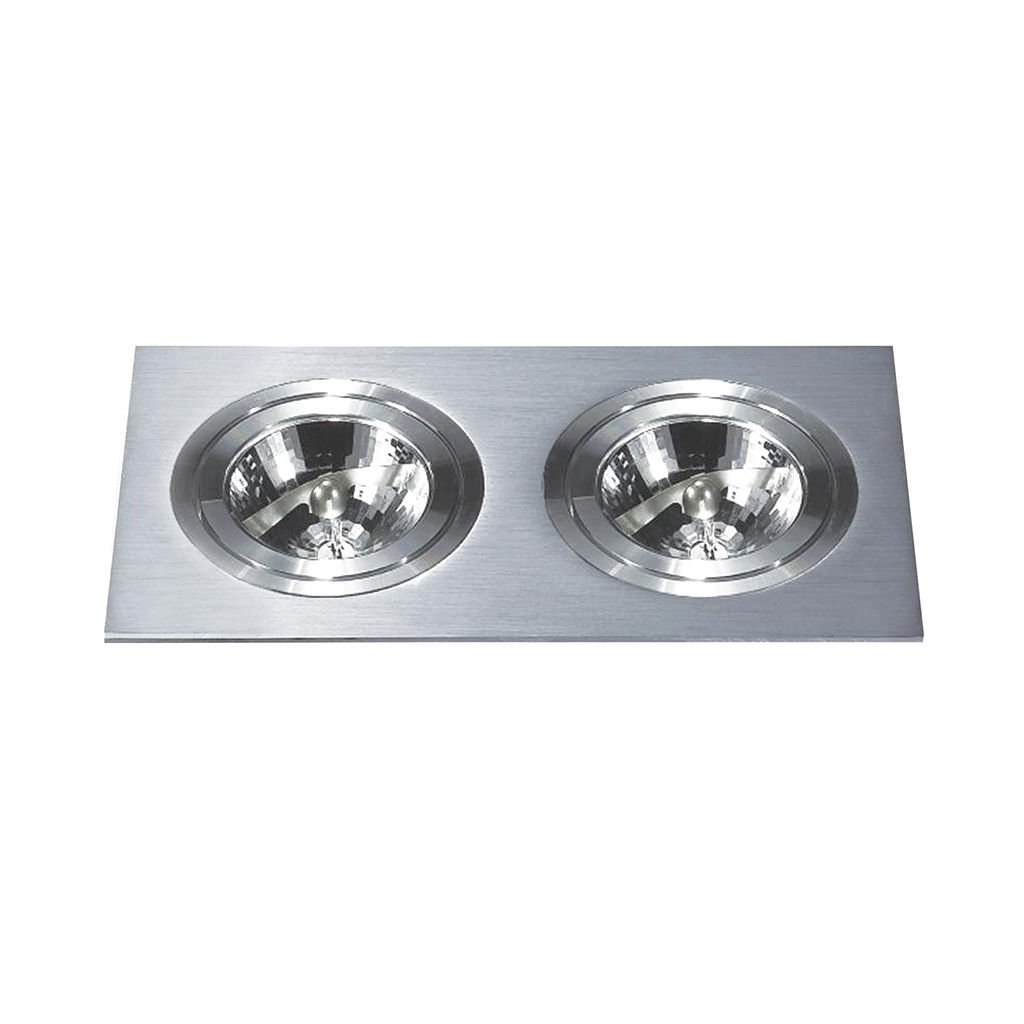 Aklight AR111 Kare 2Li Spot Armatür Kasası AKL-321