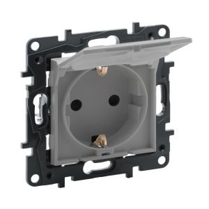 Legrand Raventi Selectıon Alüminyum Kapaklı Topraklı Priz 768218
