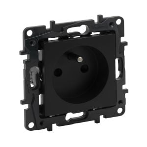 Legrand Raventi Siyah Fransız Standardı Topraklı Priz (Ups) 768617