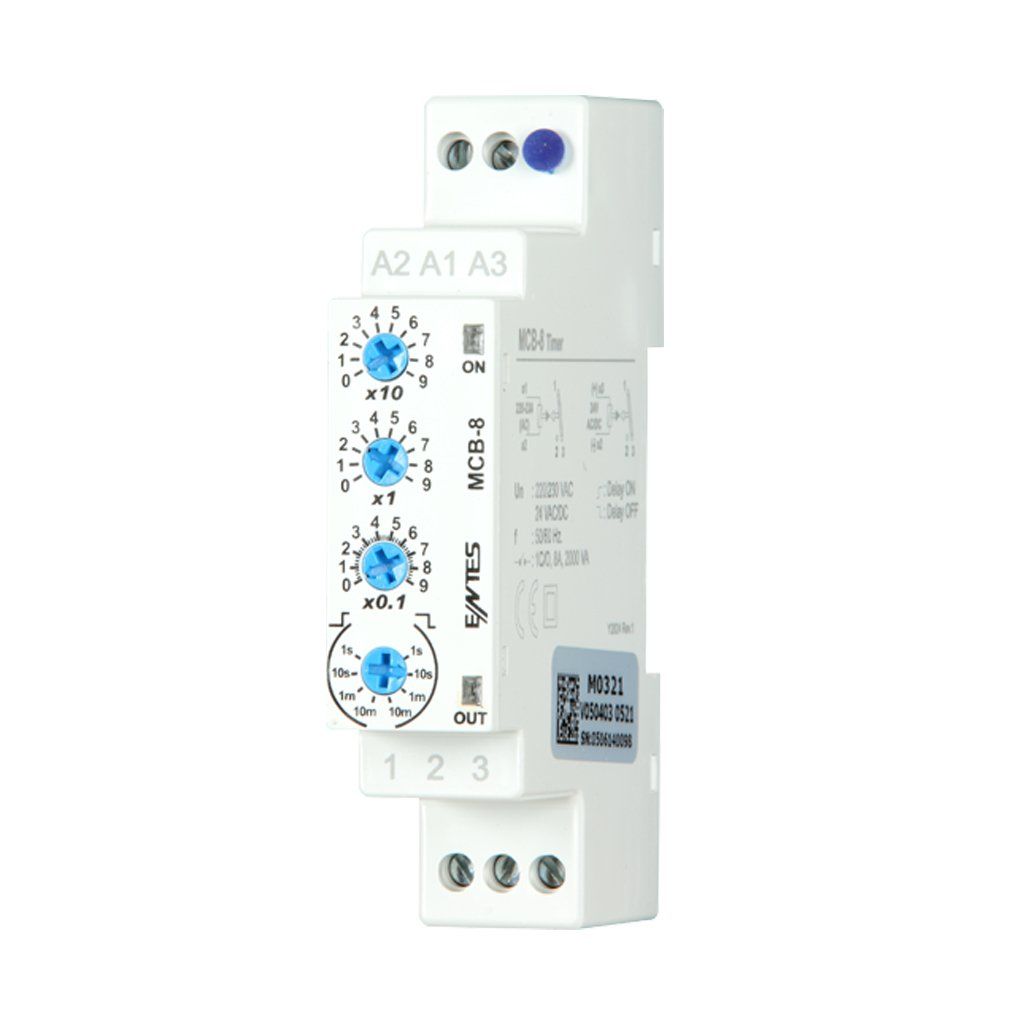 Entes MCB-8 12-240Vac/Dc Beslemelı T/İ Elektronik Zaman Rolesi M2989-M4117