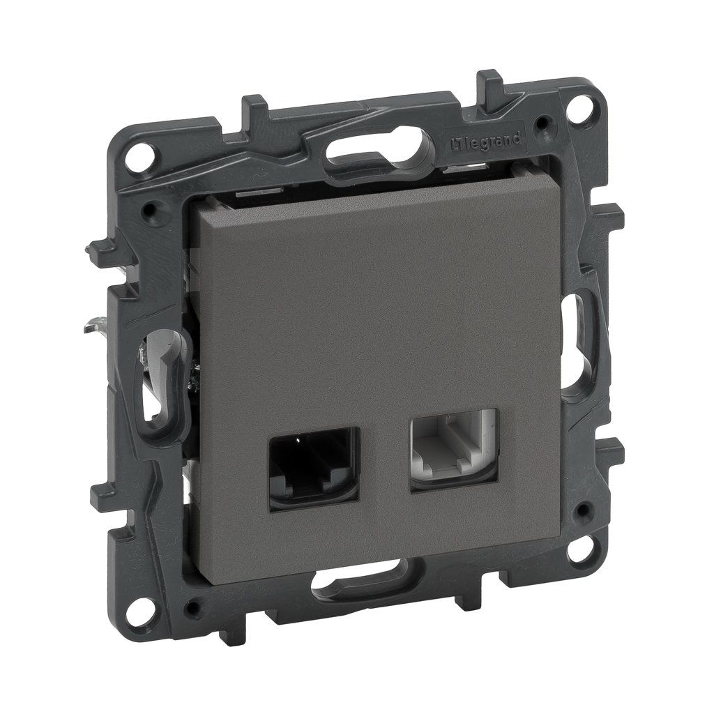 Legrand Raventi Titanyum Rj 11 + Rj 45 Priz Cat 5E Utp 768837