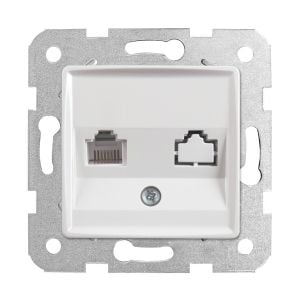 Viko Rollina/ Linnera Beyaz Tekli Data Prizi (Rj45 Cat6) (Mek+Düğ/Kap.) Çerçeve Hariç 90440078
