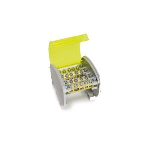 Çet-San 4 Kutuplu Delikli Dağıtım Ünitesi 2+5 7X12 Mm. 125Amper SK.3040