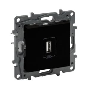 Legrand Raventi Selectıon Siyah Tekli Usb Şarj Prizi 1100Ma 768697