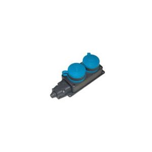 Çet-San 1/16A. Monofaze Kauçuk 2Li Grup Priz TNP.292