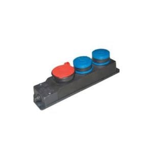 Çet-San 3/25A. + 2 X 1/16A. Kauçuk 3Lü Grup Priz TNP.317