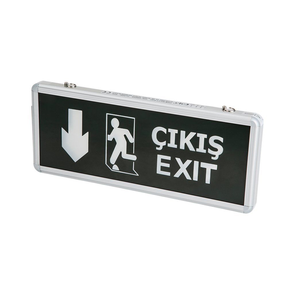 Cata Exit Çıkış Armatürü Ledli 3 Saat Akülü Ct-9167