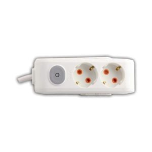 Viko Multi-Let İkili Grup Priz Anahtarlı Topraklı Kablolu Çocuk Korumalı 2 Mt 90117202