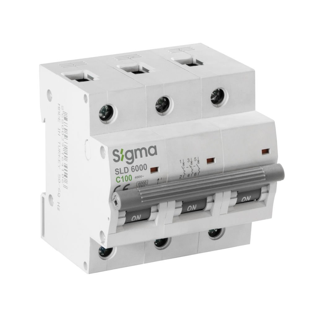 Sigma SLD6000 6kA 3P C100 Otomatik Sigorta 6SK300C