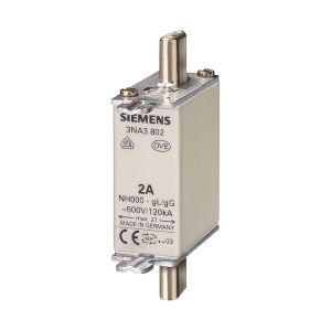 Siemens 3NA3807 500V Ac/250V Dc07 20A Nh-Bıçaklı Sigorta Boy 000 3 Ad