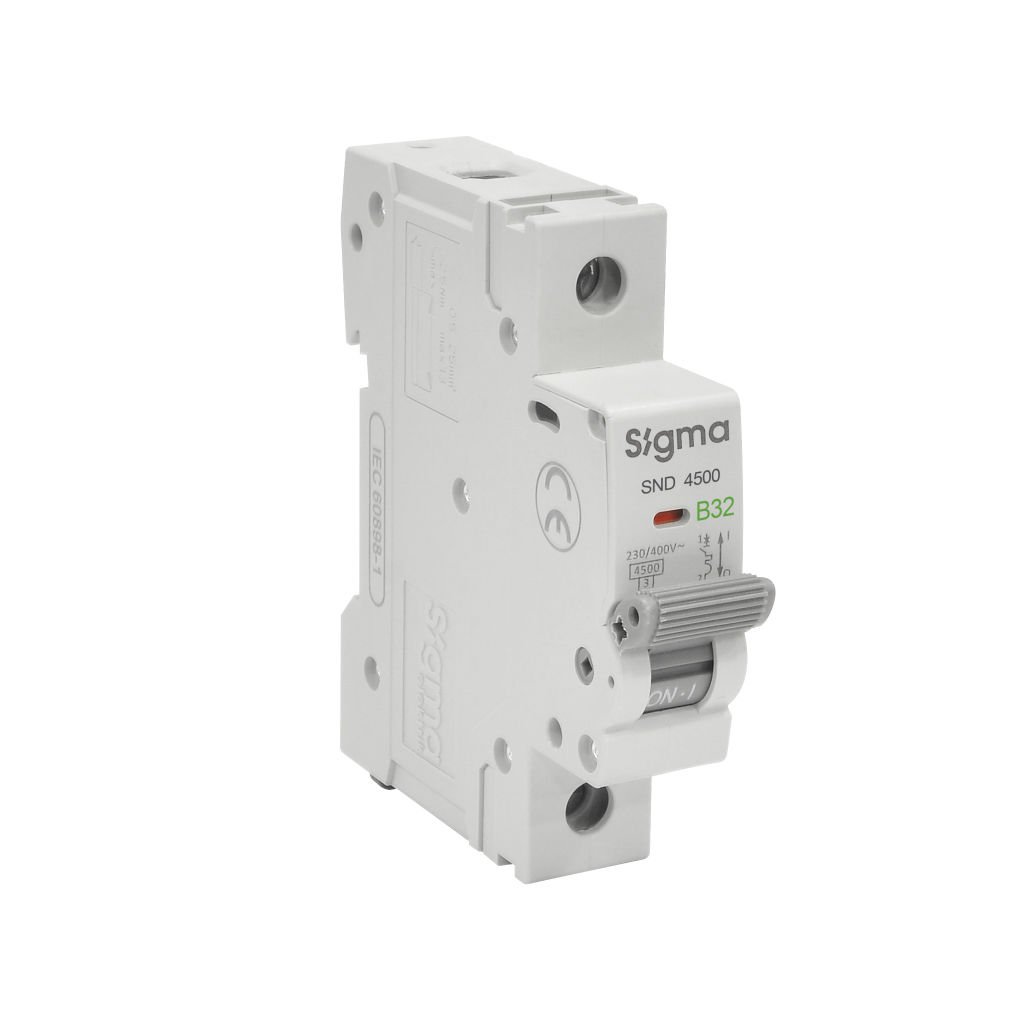 Sigma SND4500 4.5KA 1P B32 Otomatik Sigorta 4SM132B