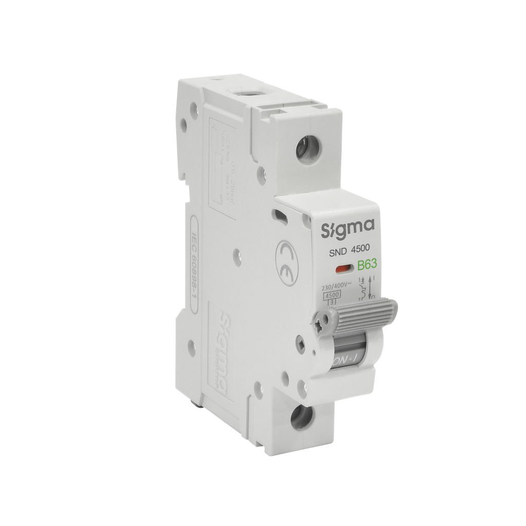 Sigma SND4500 4.5KA 1P B63 Otomatik Sigorta 4SM163B