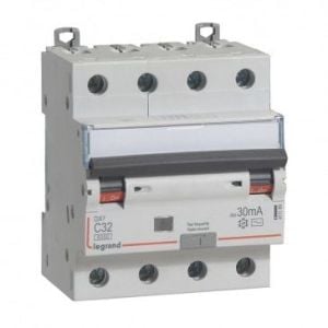 Legrand Kaçak Akım Korumalı Otomatik Sigorta DX3 C Tipi 4x32Amper 30Ma 411189