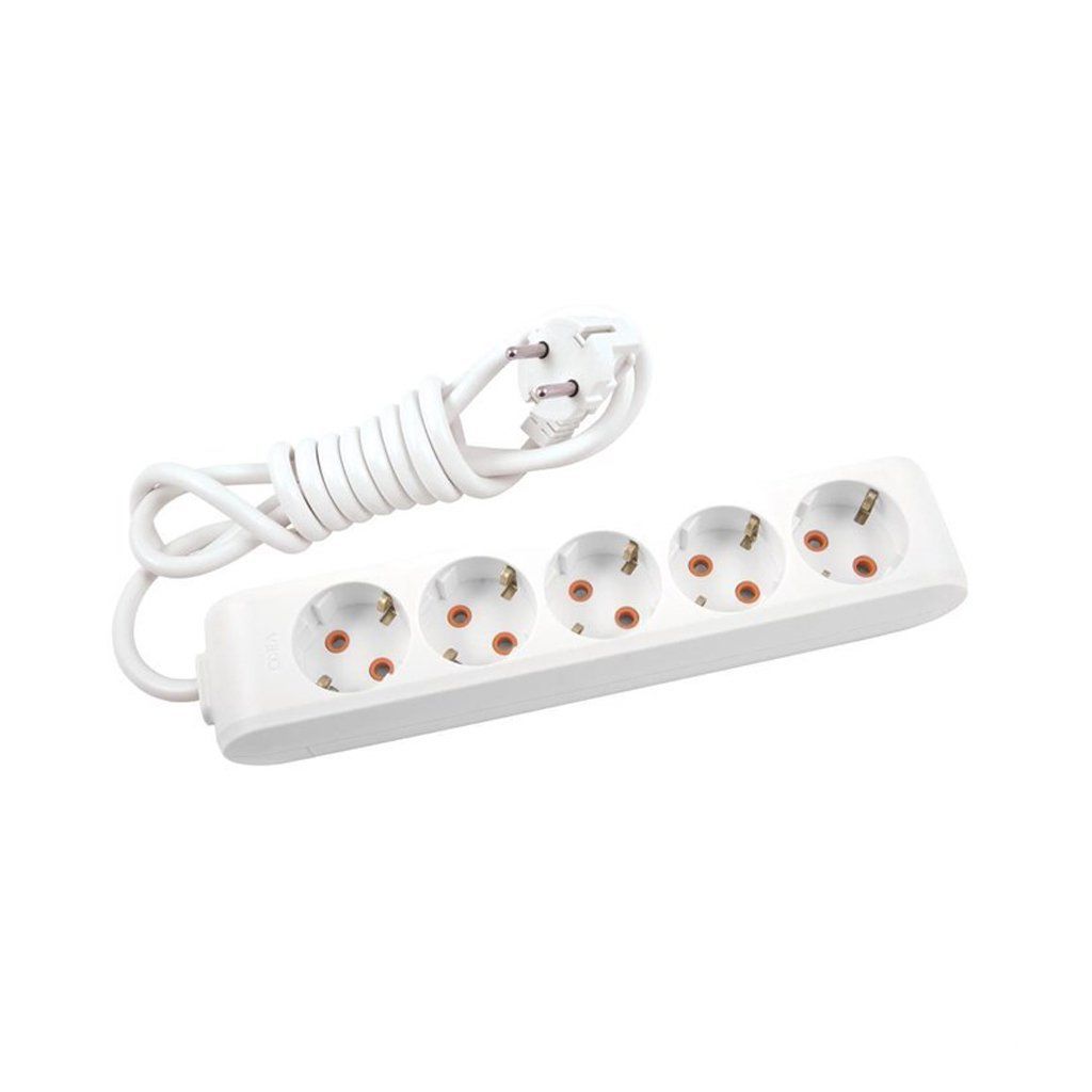Viko Multi-Let Beyaz Beşli Grup Priz Topraklı Kablolu Çocuk Korumalı 1 Mt 90113501