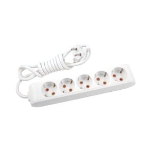 Viko Multi-Let Beyaz Beşli Grup Priz Topraklı Kablolu Çocuk Korumalı 1 Mt 90113501
