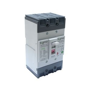 Sigma B160 63-80A 3P Ternik Ayarlı AG Devre Kesici 3B160080
