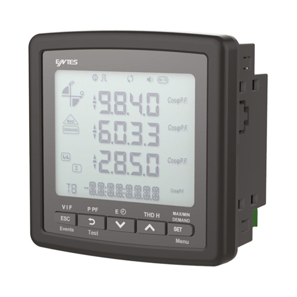 Entes MPR-45 96x96 50-270Vac/Dc T/İ Elektronik Şebeke Analizörü M3549-M4028-3350