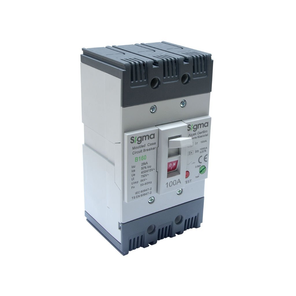 Sigma B160 80-100A 3P Ternik Ayarlı AG Devre Kesici 3B160100