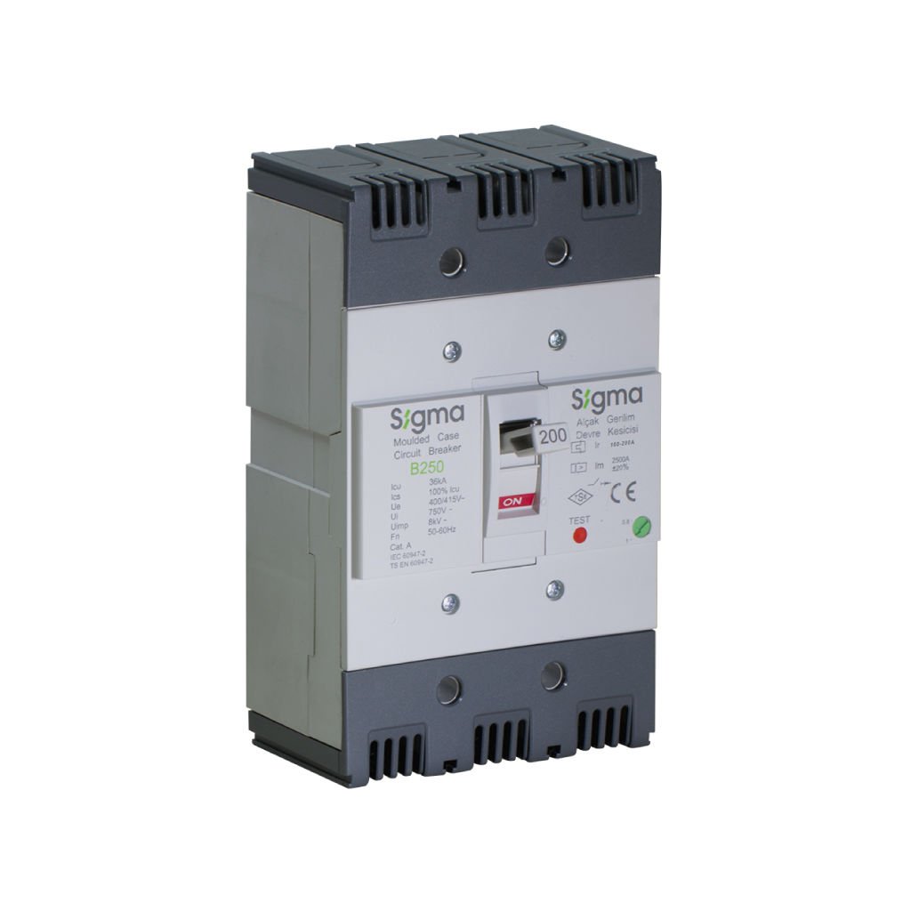 Sigma B250 160-200A 3P Ternik Ayarlı AG Devre Kesici 3B250200