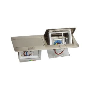 Legrand 6 (2X3)Modül Donalabilir Masa Veya Döşeme Altı Buat Satine Çelik054022
