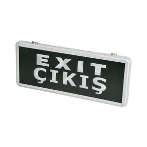 Cata Exit Çıkış Armatürü Ledli 3 Saat Akülü Ct-9175