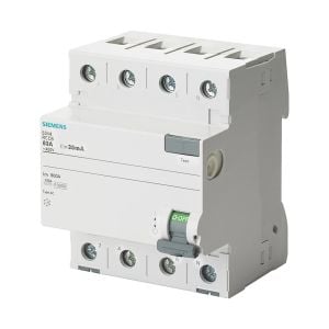 Siemens 5SV3344-4 Trifaze Tip B 40A 30Ma Kaçak Akım Koruma Rölesi K Sıquence