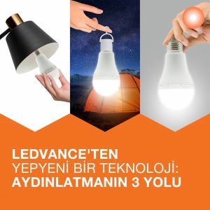 Ledvance LCLA60 Rech 8W/865 230V E27 Şarjlı Ampul 4099854102431