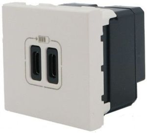 Legrand İkili Usb Priz Telefon Şarjı İçin 5V 3A C+C Tipi 077590