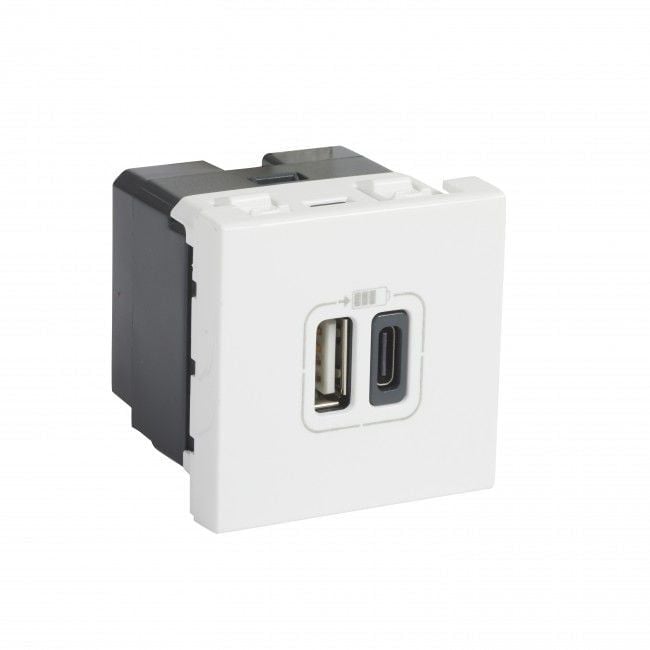 Legrand İkili Usb Priz Telefon Şarjı İçin 5V 3A A+C Tipi 077592