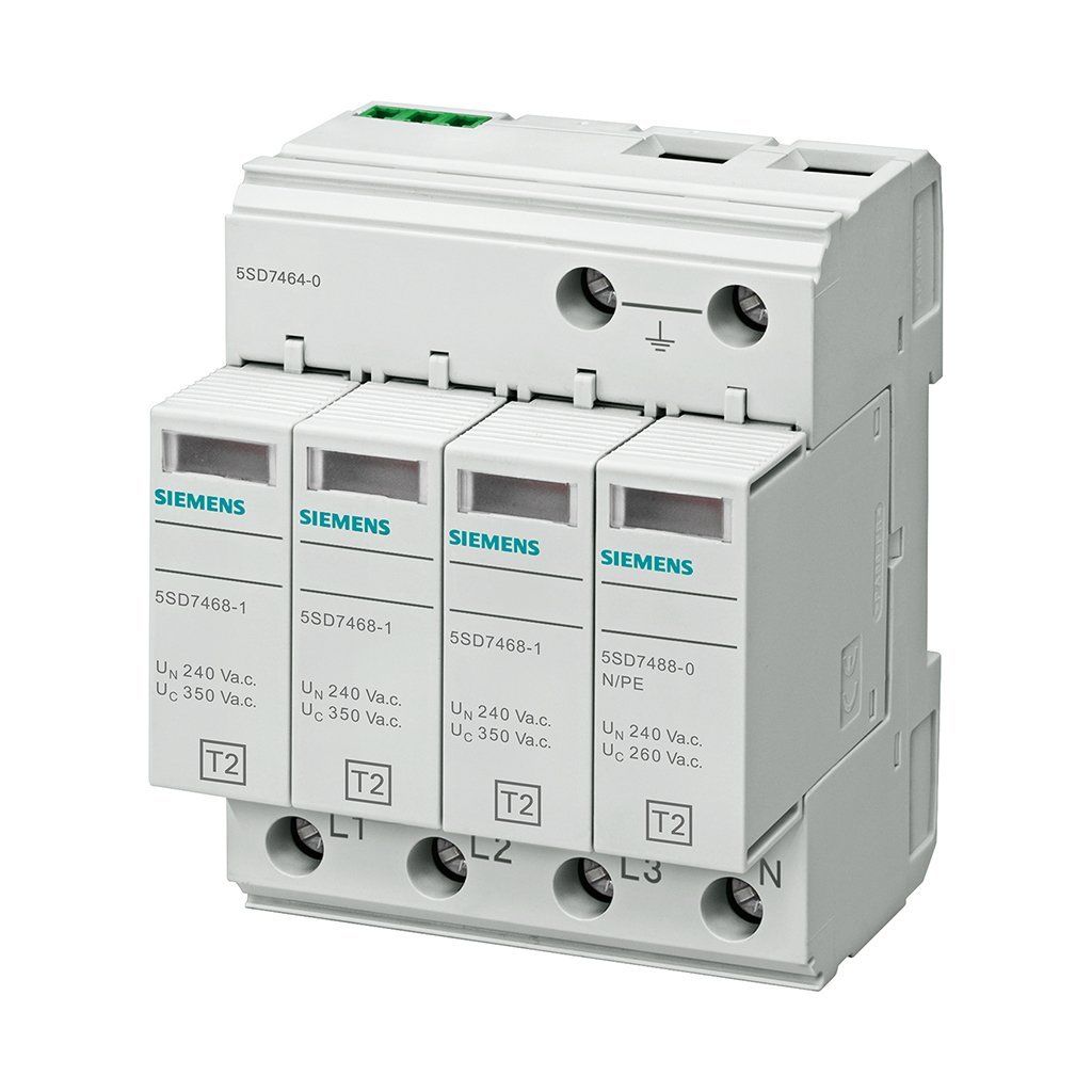 Siemens 5SD7464-0 Alçak Gerilim İçin 4 Kutuplu 20A Tt Ve Tn-S Sistemleri İçin 3+1 Devreli