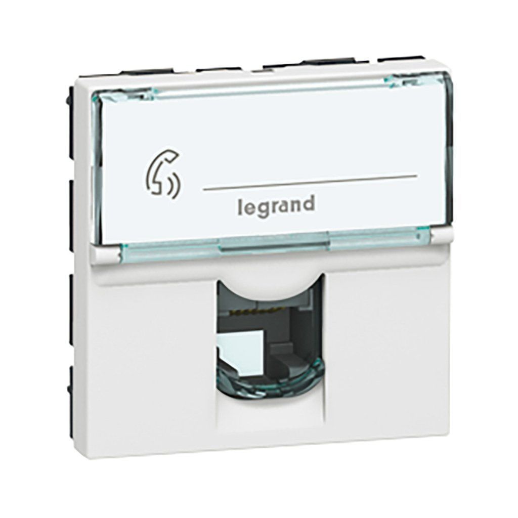 Legrand Armada Beyaz 2Modül Rj12 6Kontak Telefon Prizi 078732