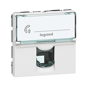 Legrand Armada Beyaz 2Modül Rj12 6Kontak Telefon Prizi 078732