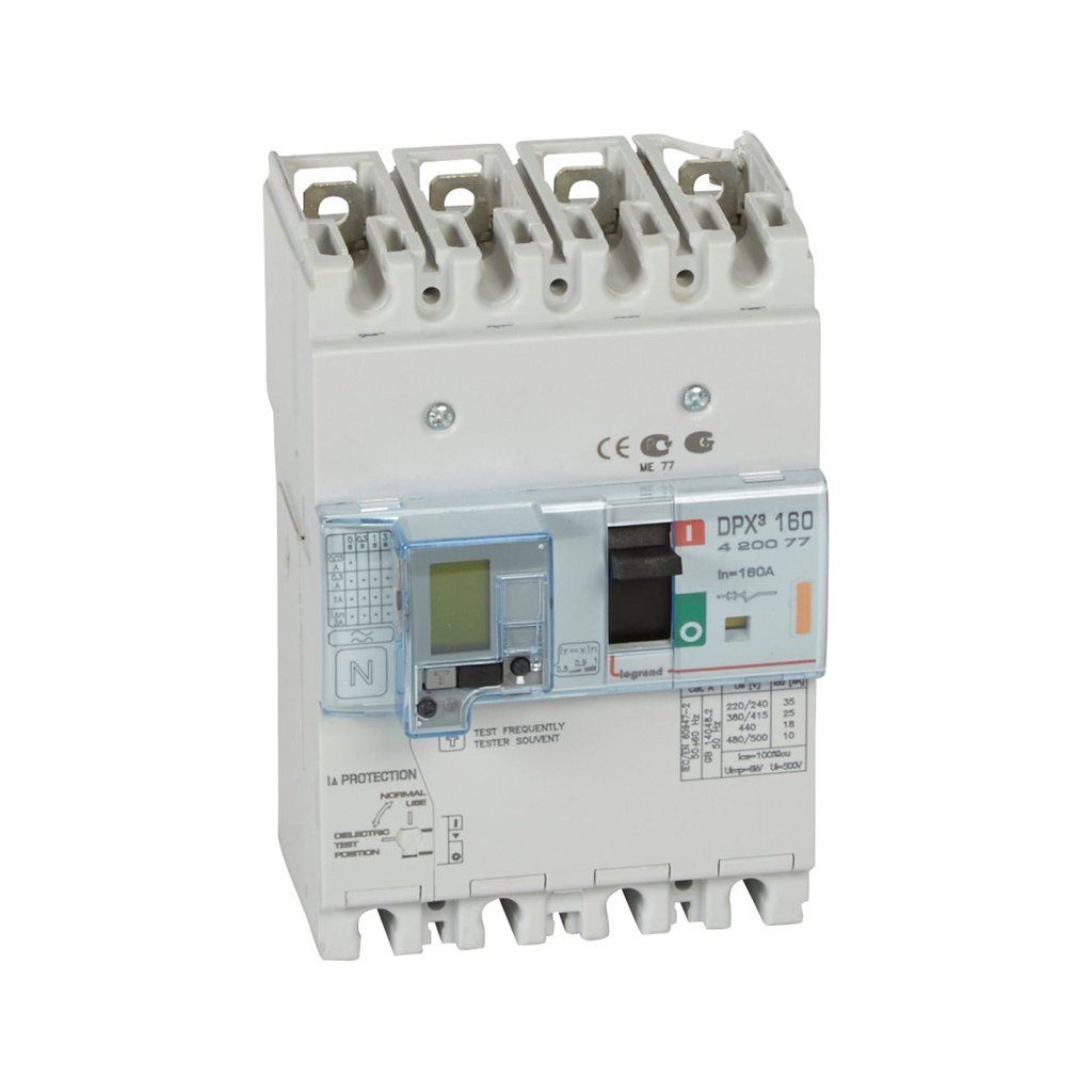 Legrand DPX3 Kaçak Akımlı 4x160Amper Kompakt Şalter 25Ka 420077