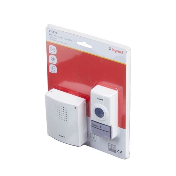 Legrand Essential Serisi Rf Zil Kiti - Ip44 Zil Butonu Beyaz 094250