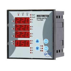 Entes EPM-04Cs-96 96x96 220Vac Elektronik Multimetre Ct-25 Li M1316