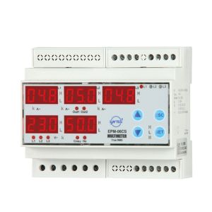 Entes EPM-06Cs-Dın Dın6 220Vac Elektronik Multimetre M1215