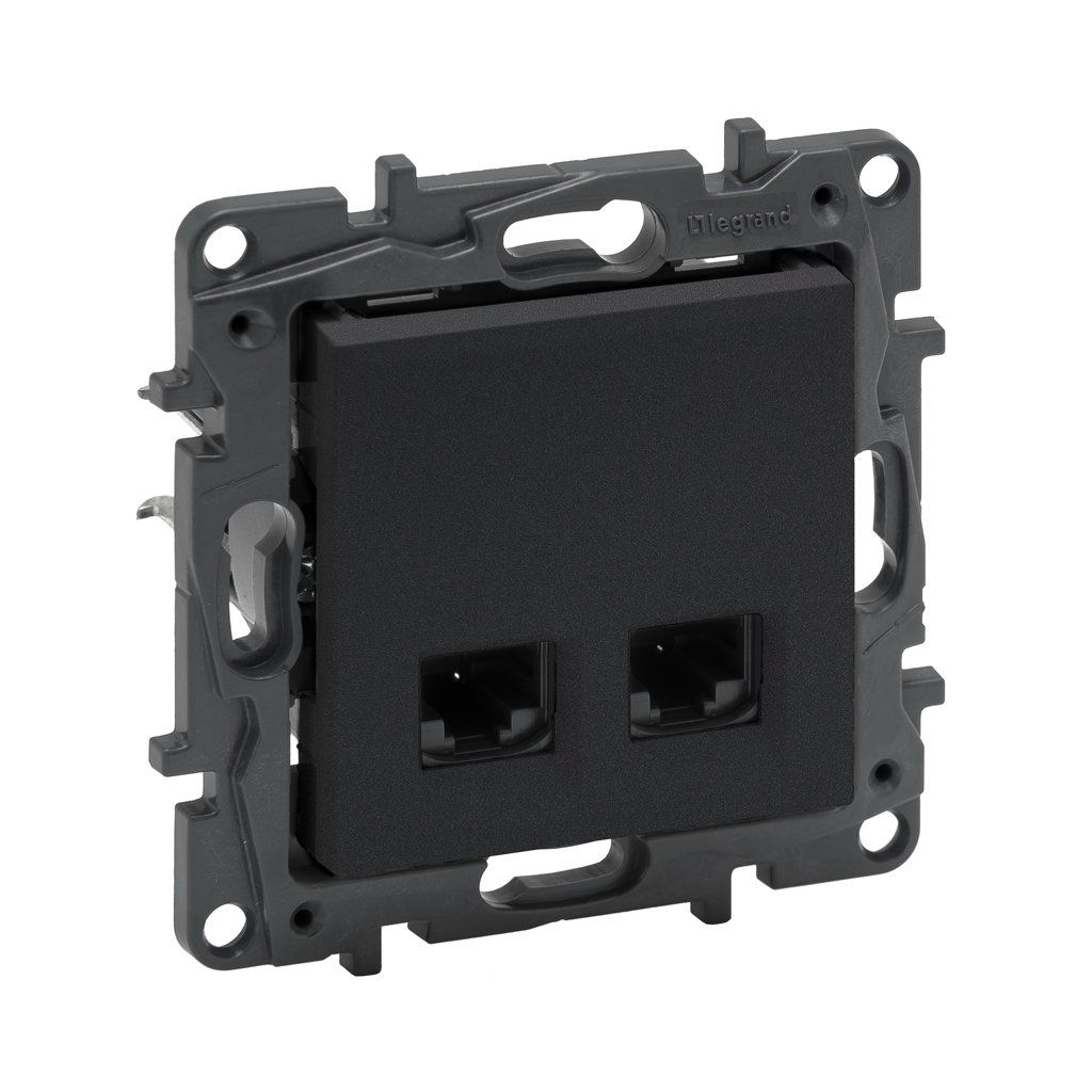 Legrand Raventi Selectıon Füme Data Prizi 2Xrj45 Cat 6 Utp 768340