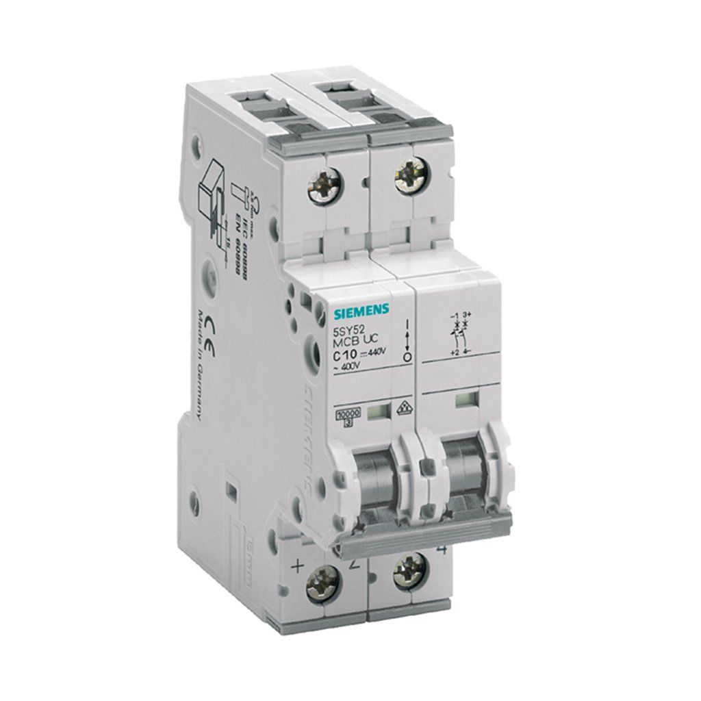 Siemens 5SY5225-7 2Fazlı C Tipi 10Ka/25Amp Anahtarlı Otomatik Sigorta